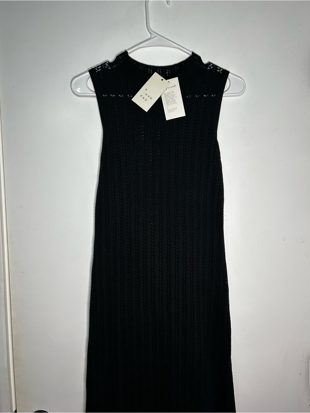 a new day Black Sleeveless Knit Maxi Dress